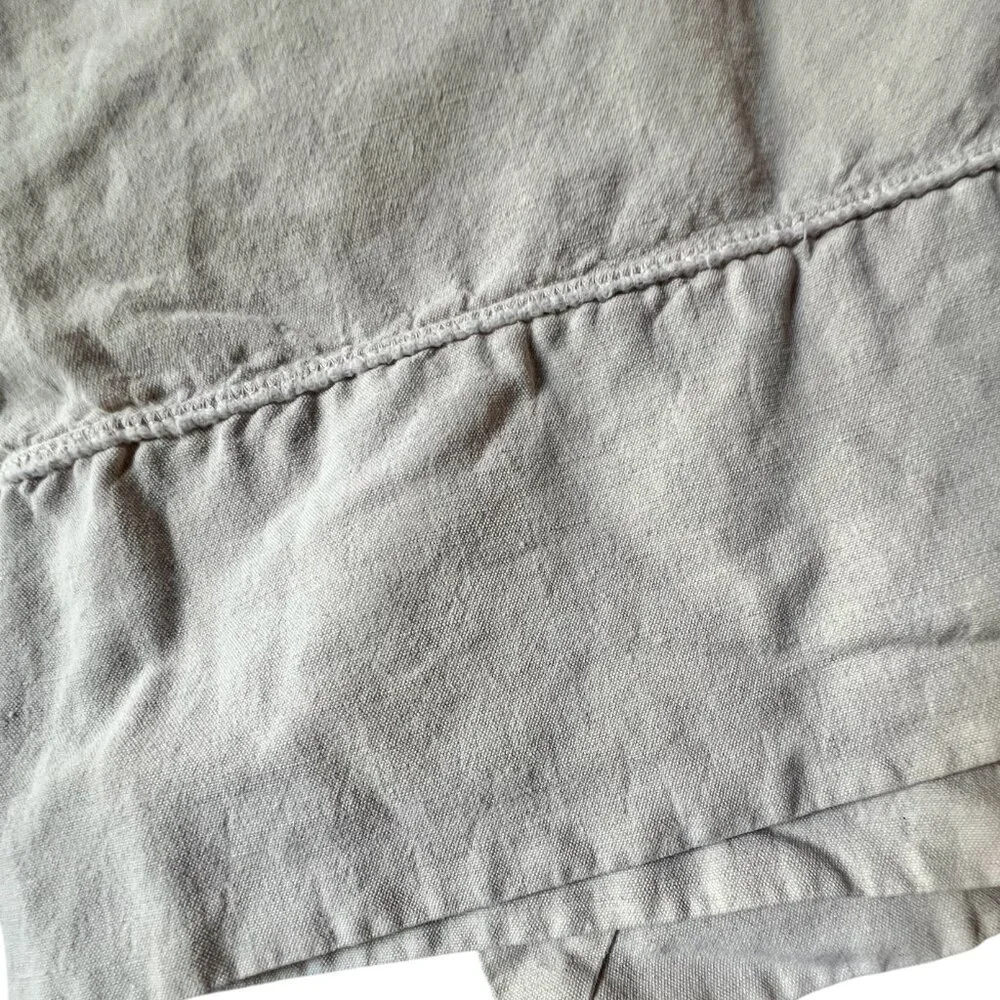 Williams Sonoma Tablecloth Beige Linen Cotton Blend 4.75